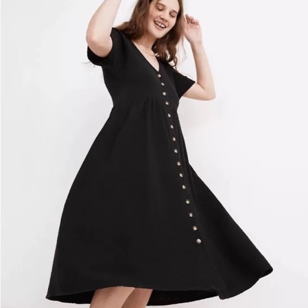 Madewell Button Down Double Gauze Midi Dress size Large